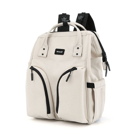 Praktischer Damen Rucksack aus Polyester in Ecru – Himawari