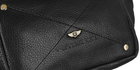 Herren-Bauchtasche aus Leder mit Fronttasche – Peterson