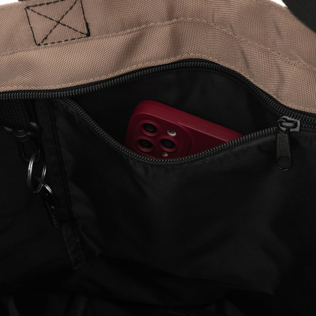 Große Damentasche aus Polyester in Beige, ein Hauptfach - Peterson