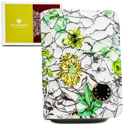 Kleine Damen Geldbörse aus grünem Echtleder mit RFID-Schutz – Peterson