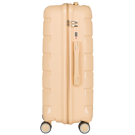 Kofferset in Beige aus Polypropylen mit ausziehbaren Griffen - Peterson