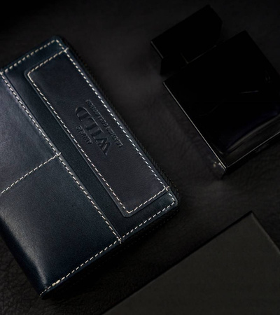 Große Herren Geldbörse aus Leder im Hochformat mit RFID-Schutz – Always Wild