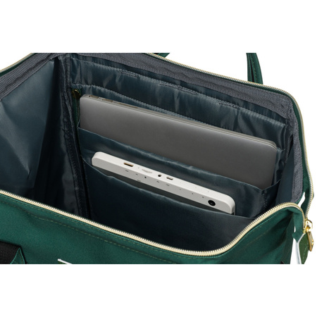 Grüner Damen Reiserucksack mit Laptopfach aus Polyester – Peterson