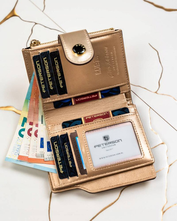 Geräumige Damen Geldbörse aus Öko-Leder – Peterson