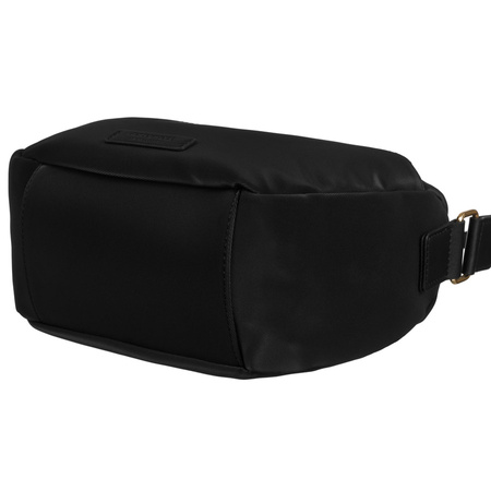 Schwarze Damentasche aus Nylon mit Schulterriemen – Peterson