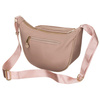 Damen-Umhängetasche aus Nylon in Rosa, mit Reißverschluss - Peterson