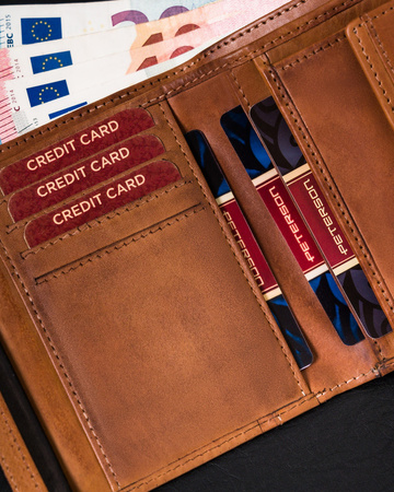 Herren Geldbörse aus verlaufendem Echtleder – Peterson