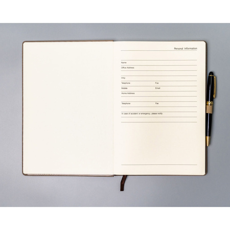 Notizblock in Khaki mit Punkten bedruckt - Peterson