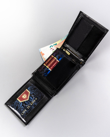 Große Herren-Geldbörse aus Leder mit RFID-Schutz – Peterson