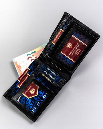 Große Herren Geldbörse aus Leder ohne Verschluss – Peterson