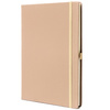 Notizbuch mit festem Einband in Khaki, liniert bedruckt - Peterson