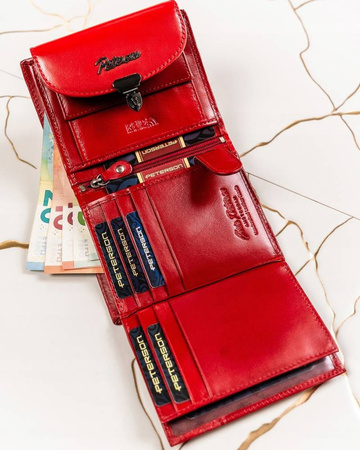 Geschenkset: Damen Geldbörse und Schlüsselanhänger aus Leder – Peterson