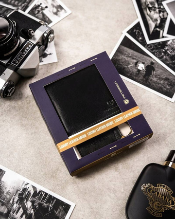 Geschenkset: Elegante Herren Geldbörse aus Leder und Schlüsselanhänger – Peterson