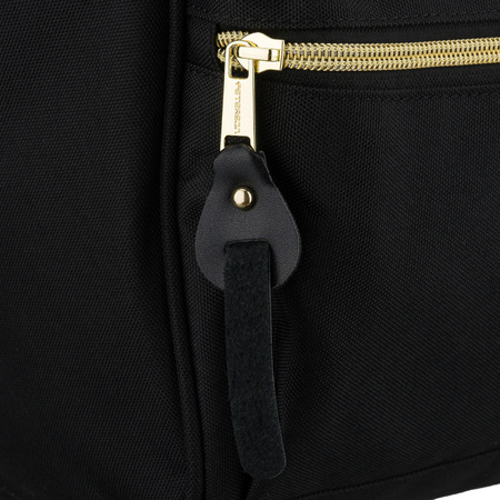 Damen-Rucksack aus Polyester in Grau-Schwarz, ideal als Handgepäck - Peterson