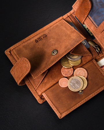 Horizontale Herren Geldbörse aus Echtleder mit RFID Protect – Peterson