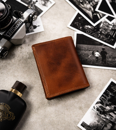 Große Herren Geldbörse aus Leder mit geprägtem Sternzeichen – Peterson