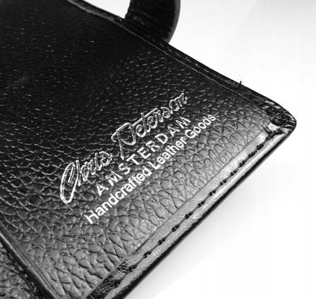 Lederetui für Dokumente mit Metallschnalle – Peterson