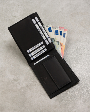 Herren Geldbörse aus Echtleder mit Monogrammprägung – Forever Young