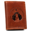 Große Herren Geldbörse aus Leder mit geprägtem Sternzeichen – Peterson
