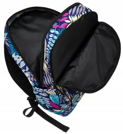 Klassischer Damen Rucksack aus Polyester mit Blumenmuster – Rovicky