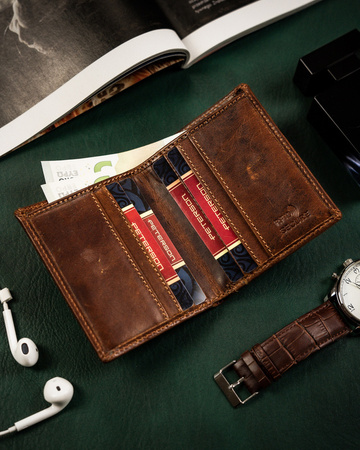 Schlanke Herrengeldbörse für Karten – Peterson