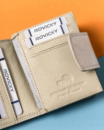 Kleine Damen Geldbörse aus Leder mit Bügel- und Druckknopf – Lorenti