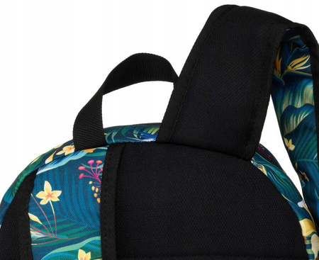 Klassischer Damen Rucksack aus Polyester mit Blumenmuster – Rovicky