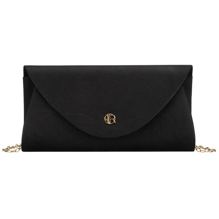 Brokat-Damen-Clutch aus synthetischem Stoff in Schwarz – Rovicky