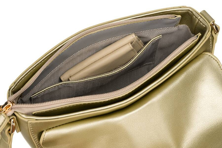 Halbmondförmige Damen Umhängetasche aus Öko-Leder – Peterson