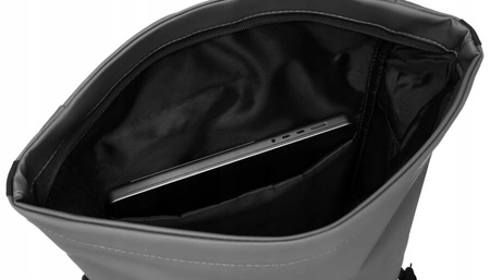 Großer City-Rucksack in Grau aus Polyester – Peterson