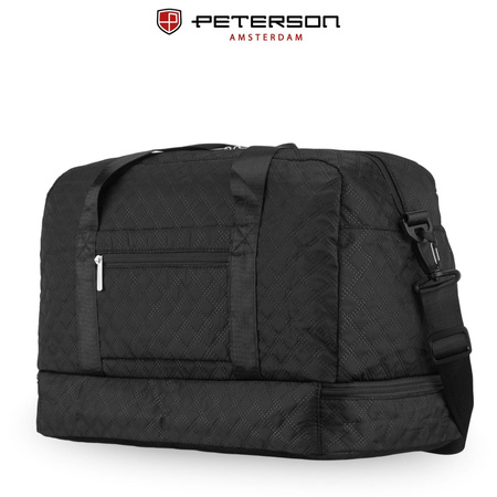 Sportliche, Trainings-Tasche in Schwarz aus Polyester - Peterson