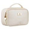Praktische Kosmetiktasche aus Öko-Leder in Hellbeige – Rovicky