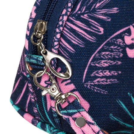 Kompakte Damen Kosmetiktasche mit botanischem Muster – Peterson