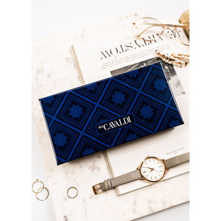 Damen Geldbörse aus Öko-Leder in Rot mit Druckknopf – 4U Cavaldi