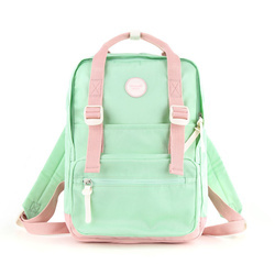 Geräumiger Damen City-Rucksack in Mintgrün mit Reißverschluss – Himawari