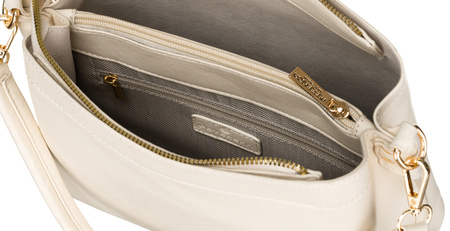 Weiße Damen Handtasche aus Öko-Leder als Henkeltasche oder Schultertasche – Peterson