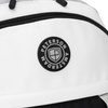Schwarz-weißer Schulrucksack aus Polyester mit einer praktischen zusätzlichen Tasche – Peterson