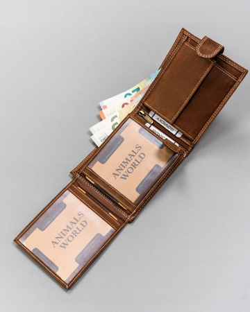 Große Herren Geldbörse aus Leder – Always Wild