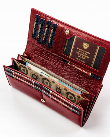 Klassische Damen Geldbörse aus Echtleder – Peterson