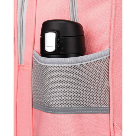 Rosa Schulrucksack aus atmungsaktivem Polyester – Peterson