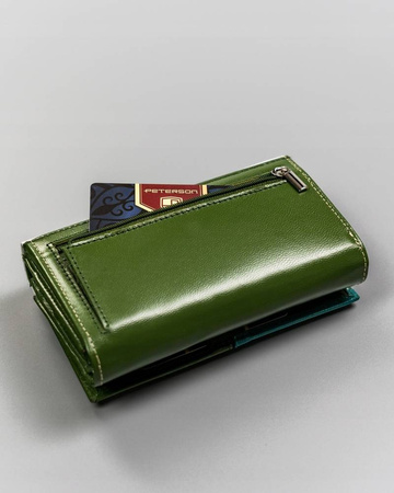 Mittelgroße Damen Geldbörse aus Echtleder – Peterson