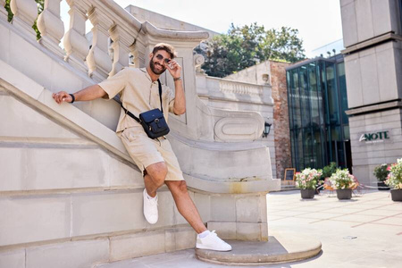 Leder Herrentasche im Vintage-Stil – Peterson