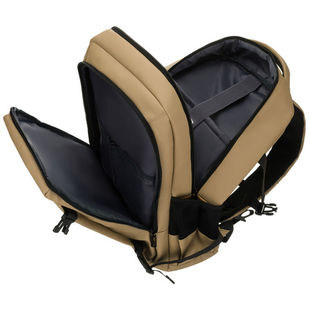 Großer Khaki-Reise-Rucksack mit Laptopfach, zweifach unterteilt – Peterson