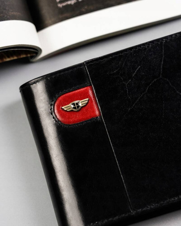 Große Herren Geldbörse aus echtem Leder ohne Verschluss – Peterson