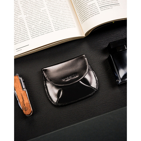 Schlüsseletui mit Münzfach schwarz aus Leder – 4U Cavaldi