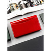 Elegante rote Damen Geldbörse mit Außentasche – Peterson