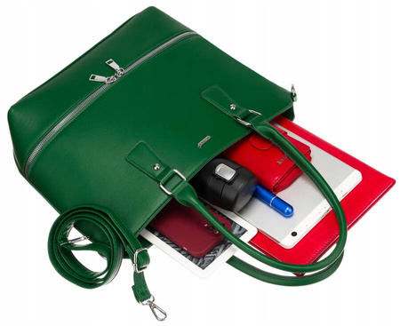 Stilvolle Damen Shopper aus Öko-Leder mit abnehmbarem Riemen – Rovicky