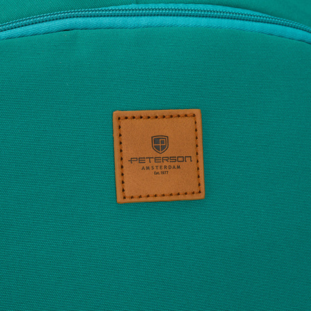 Grüner, jugendlicher Schulrucksack aus Polyester mit verstellbaren Schultergurten – Peterson