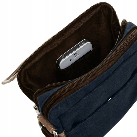 Herren-Umhängetasche aus Leder von Always Wild