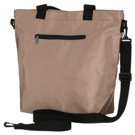 Große Damentasche aus Polyester in Beige, ein Hauptfach - Peterson